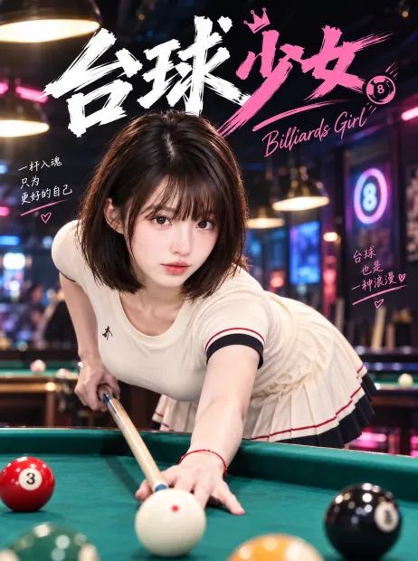 台球少女封面